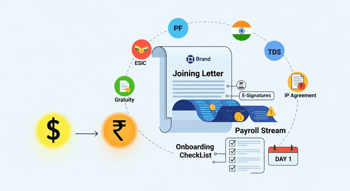 How to write a joining letter for offshore hires in India: A Kaamwork guide for fast, compliant onboarding How to write a joining letter for offshore hires in India: A Kaamwork guide for fast, compliant onboarding